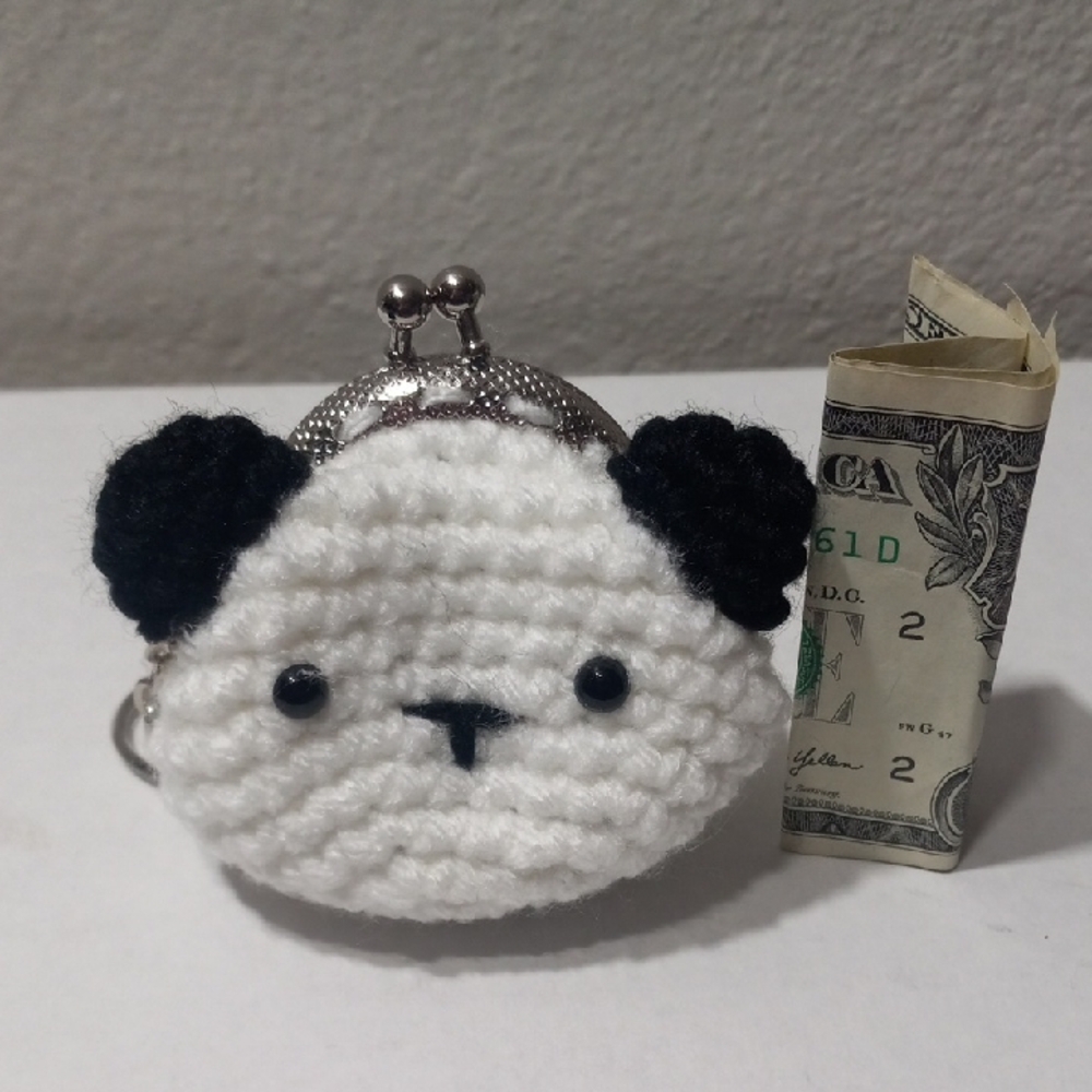 Crochet Panda Mini Bag